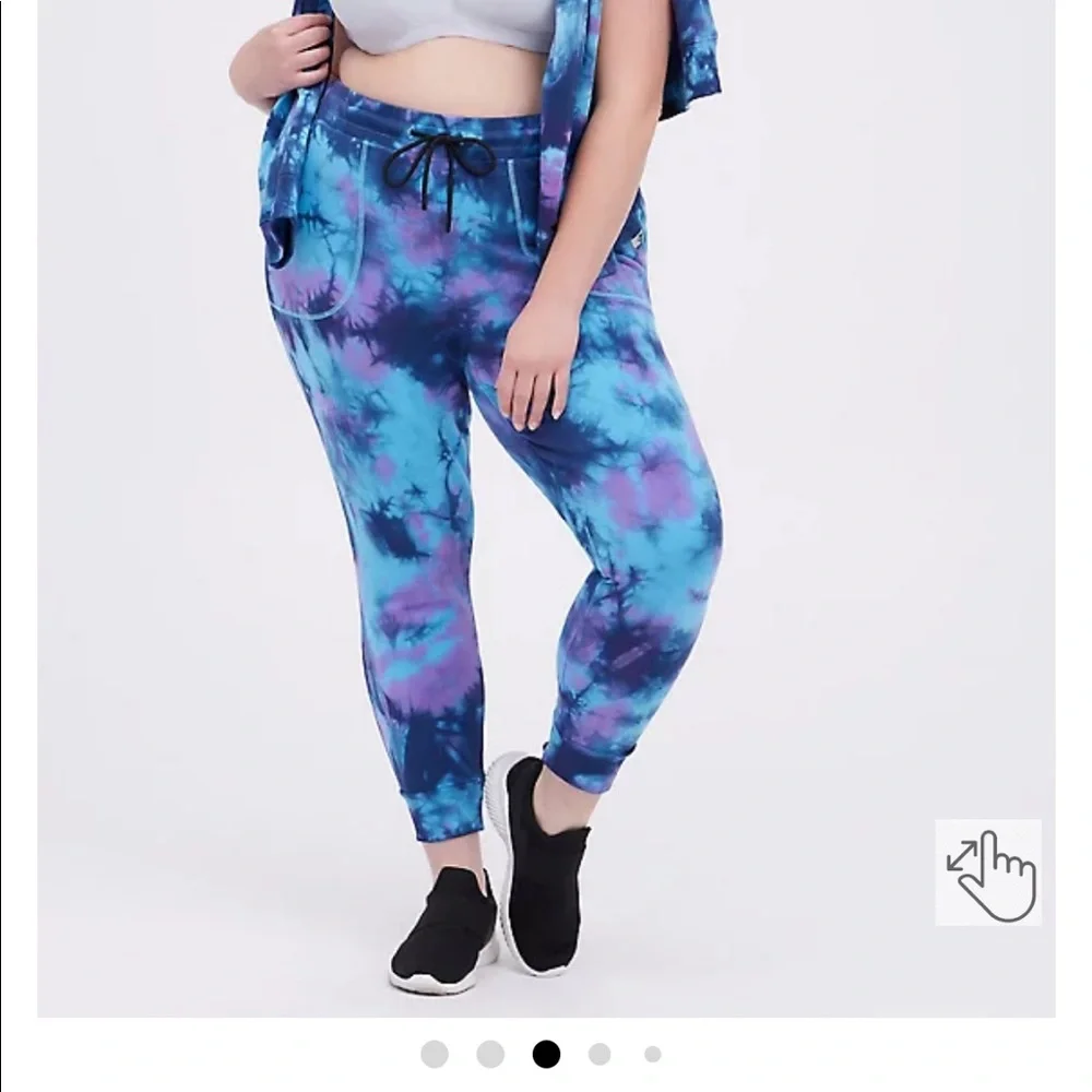 TORRID Fleece Tie Dye Joggers - Picture 1 of 8